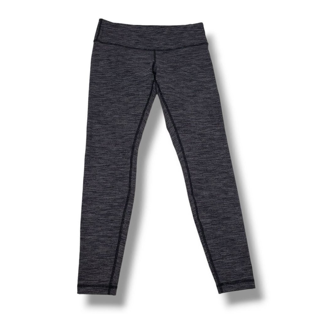 Lululemon Wunder Under 7/8 Tight‎ Womens 8 Heathered Black Luon